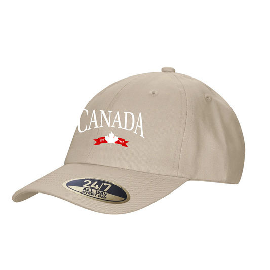 CANADA VARSITY EMBROIDERED DAD CAP - Velora