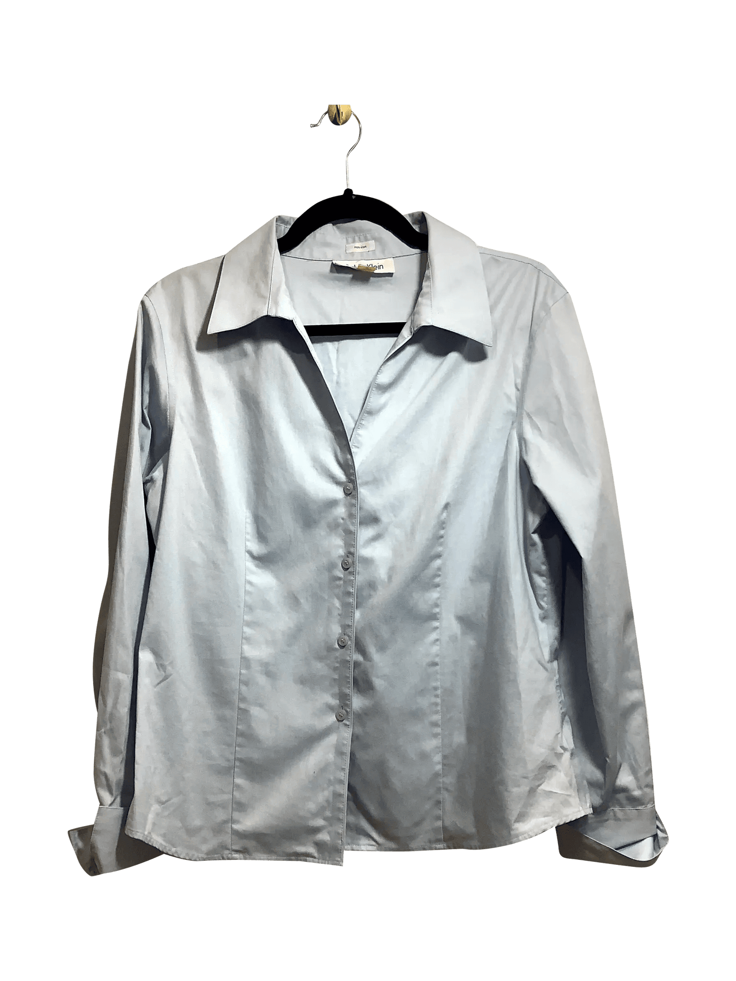 CALVIN KLEIN Regular fit Button-down Top in Blue - 12 - Velora