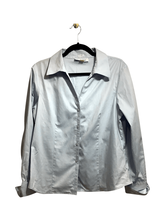 CALVIN KLEIN Regular fit Button-down Top in Blue - 12 - Velora