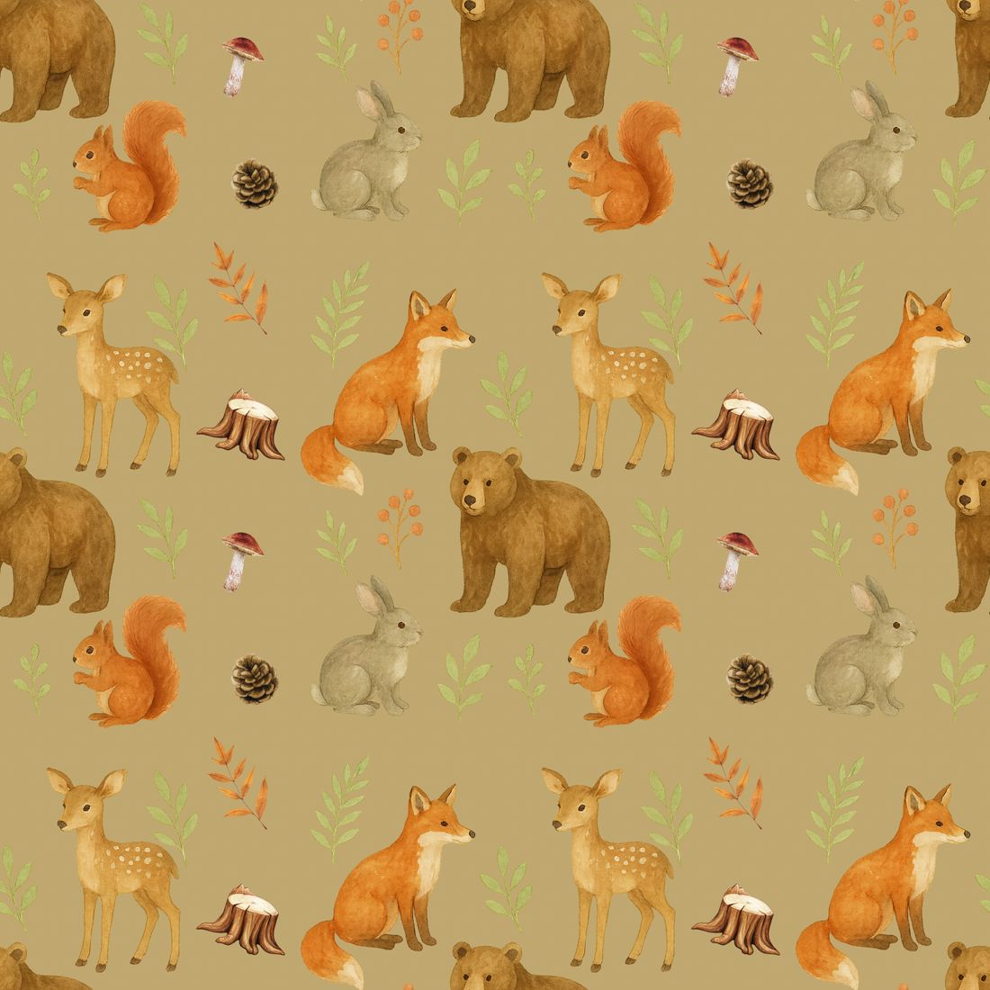 Couverture minky copain des bois 🦊 moyenne