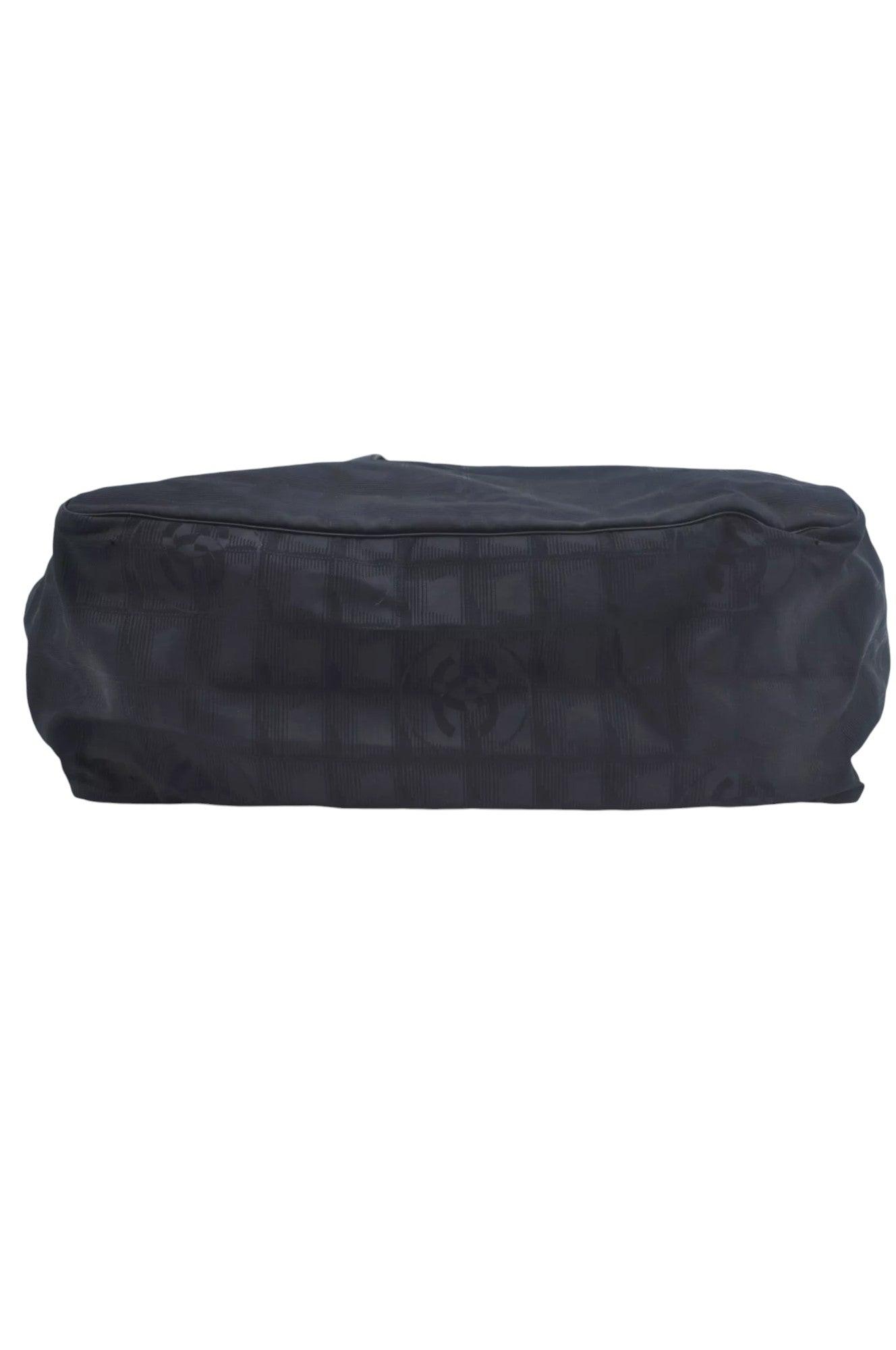 CHANEL New Travel Line Vintage Tote Bag Nylon Leather Black Junk 1911J - Velora Luxury Fashion
