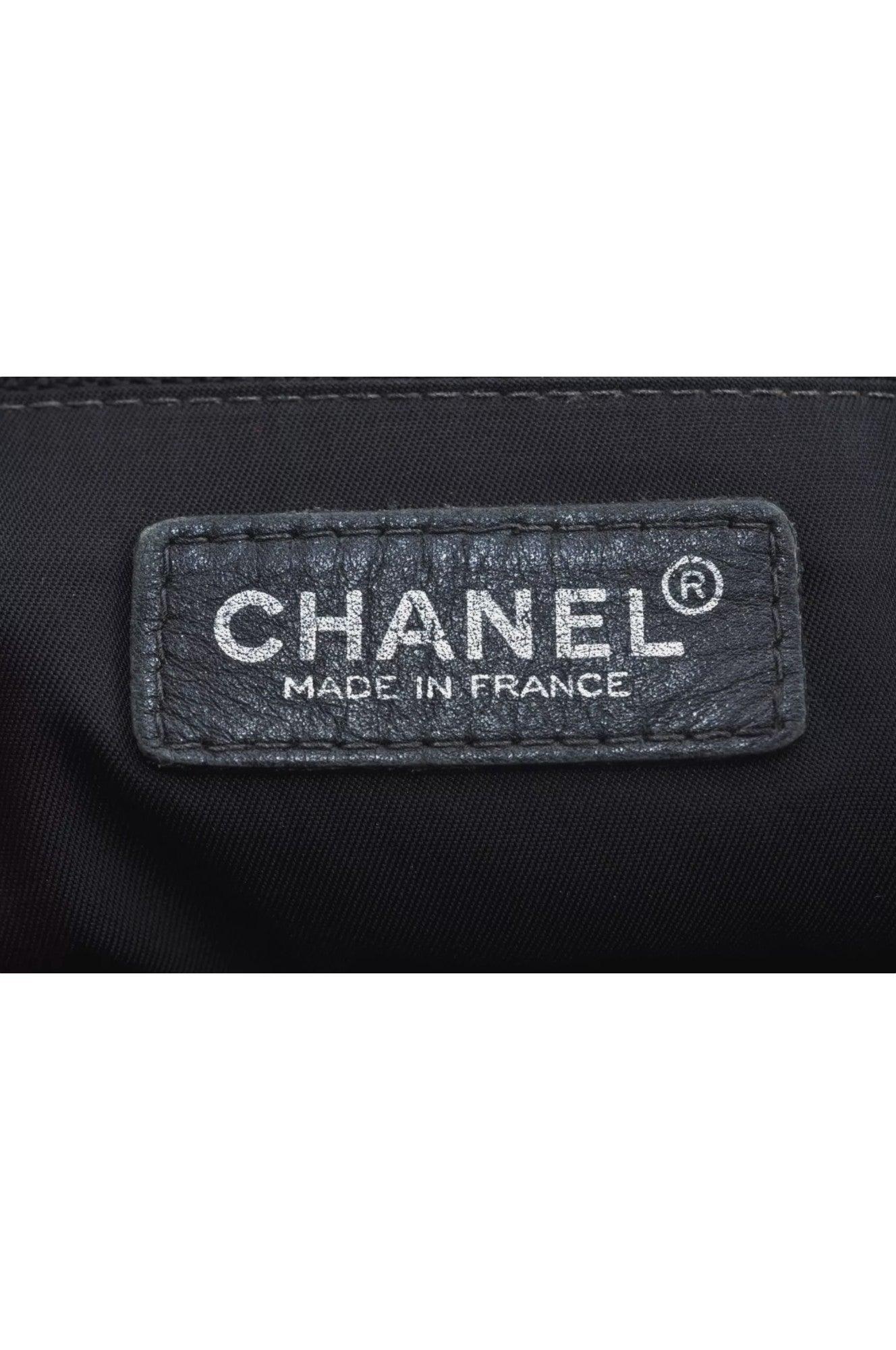 CHANEL New Travel Line Vintage Tote Bag Nylon Leather Black Junk 1911J - Velora Luxury Fashion