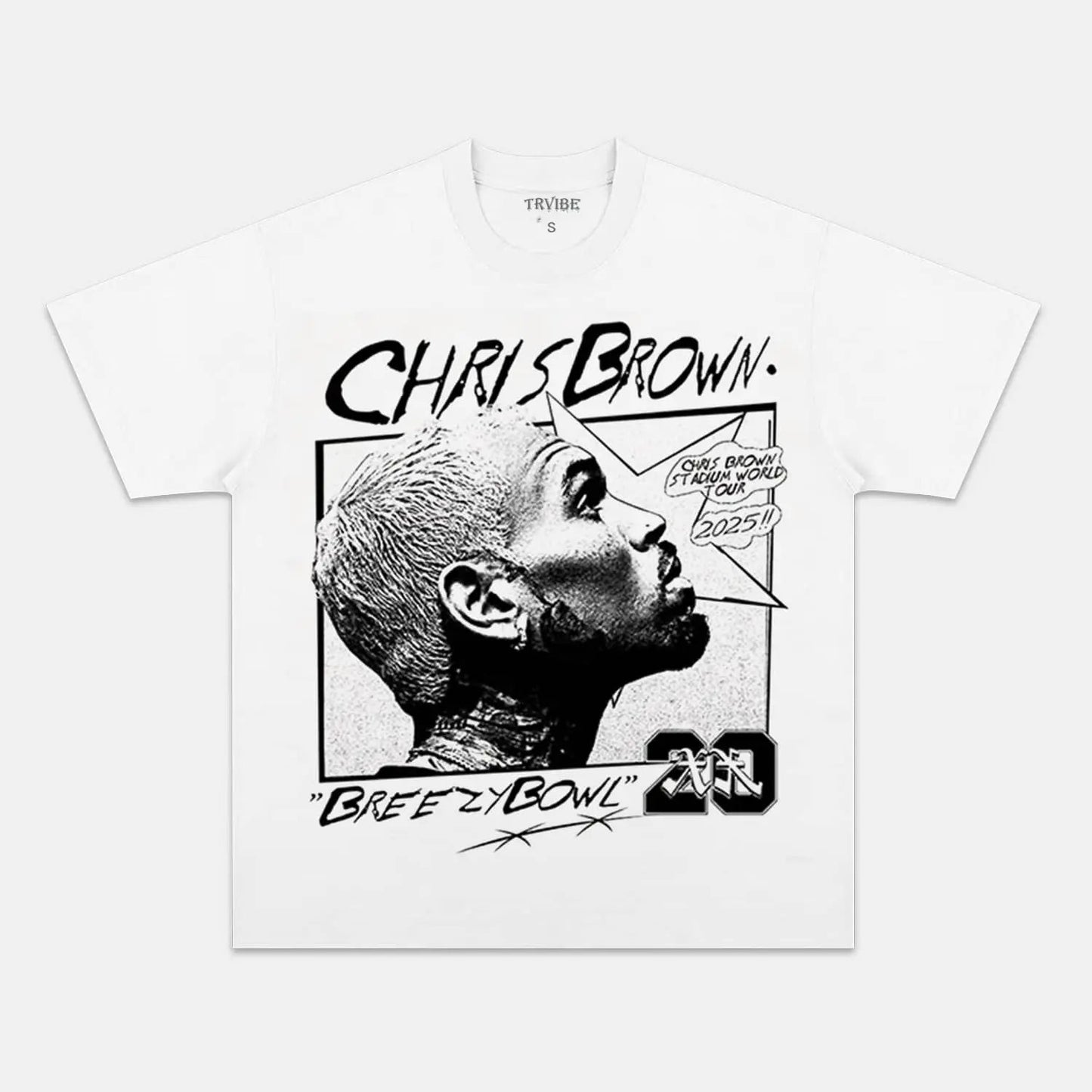 Chris Brown: Breezy Bowl Tour Tee V6 - Velora