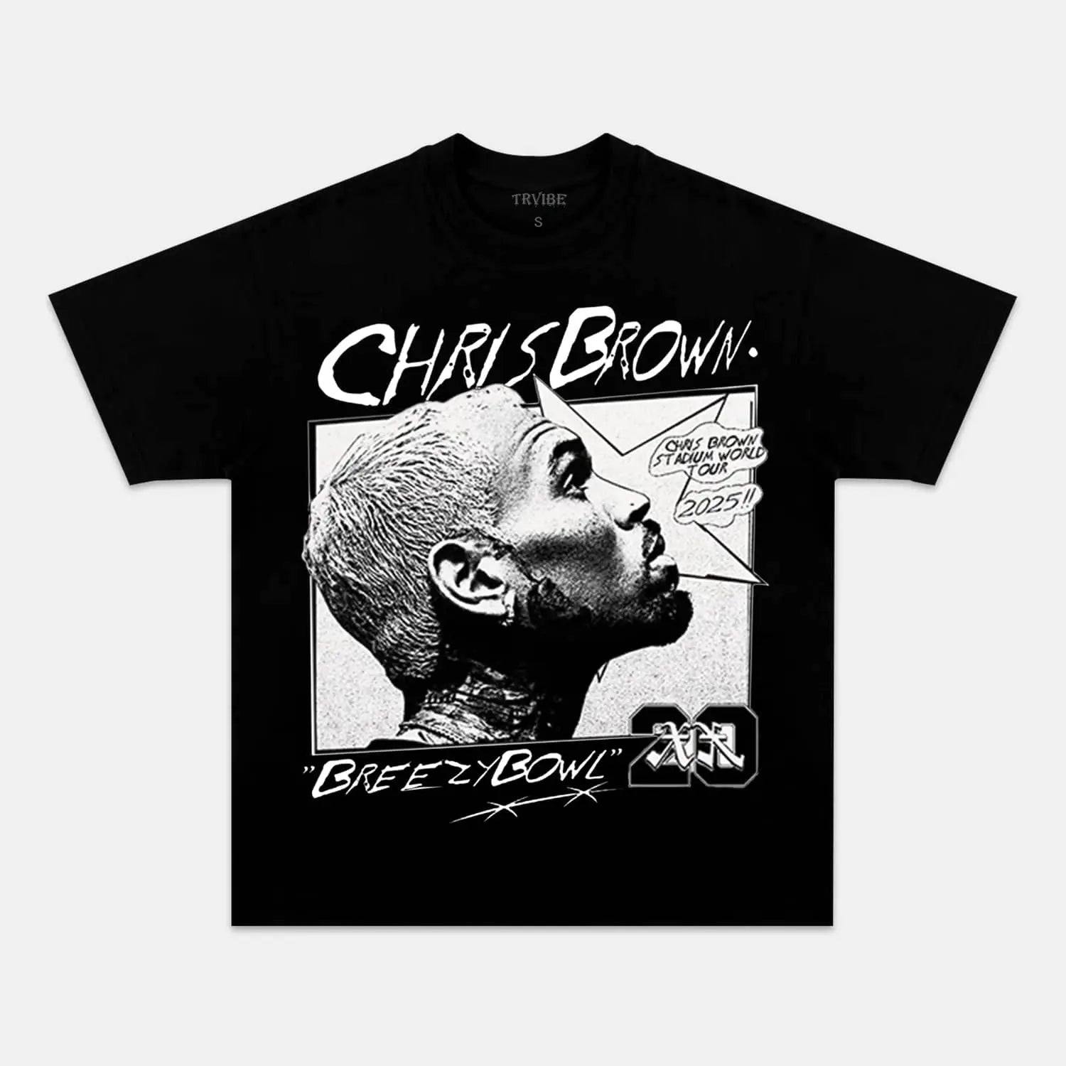 Chris Brown: Breezy Bowl Tour Tee V6 - Velora