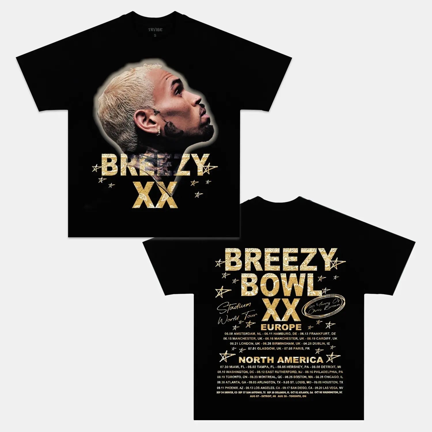 Chris Brown: Breezy Bowl Tour Tee V4 - Velora