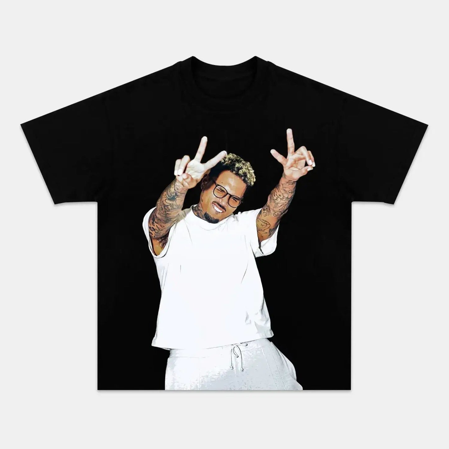 Chris Brown: Music Icon Tee V14 - Velora
