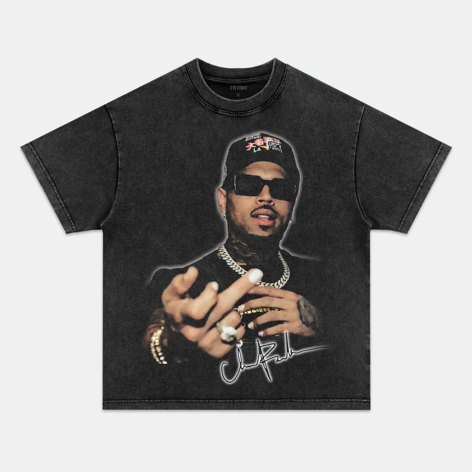 Chris Brown: Music Icon Tee V12 - Velora