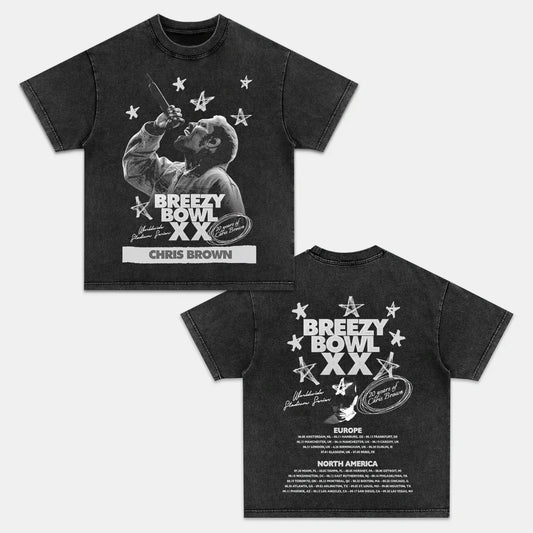 Chris Brown: Breezy Bowl Tour Tee V7 - Velora