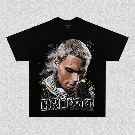 Chris Brown: Music Icon Tee V7 - Velora