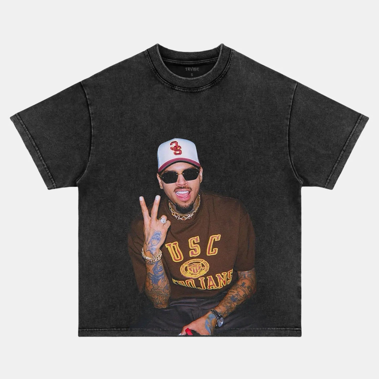 Chris Brown: Music Icon Tee V17 - Velora