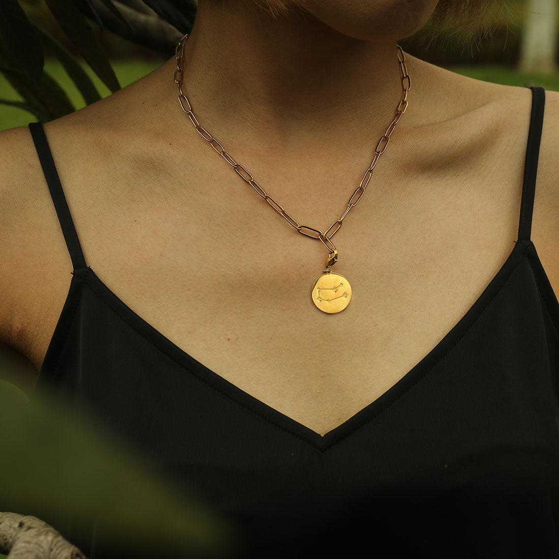 ZODIAC CONSTELLATION Double Sided Charm - Velora
