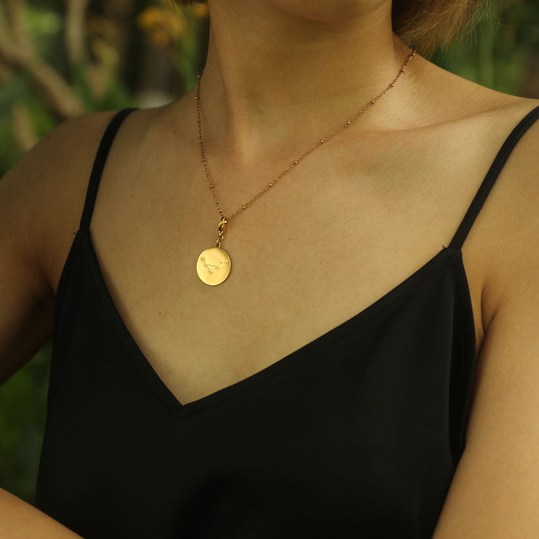 ZODIAC CONSTELLATION Double Sided Charm - Velora