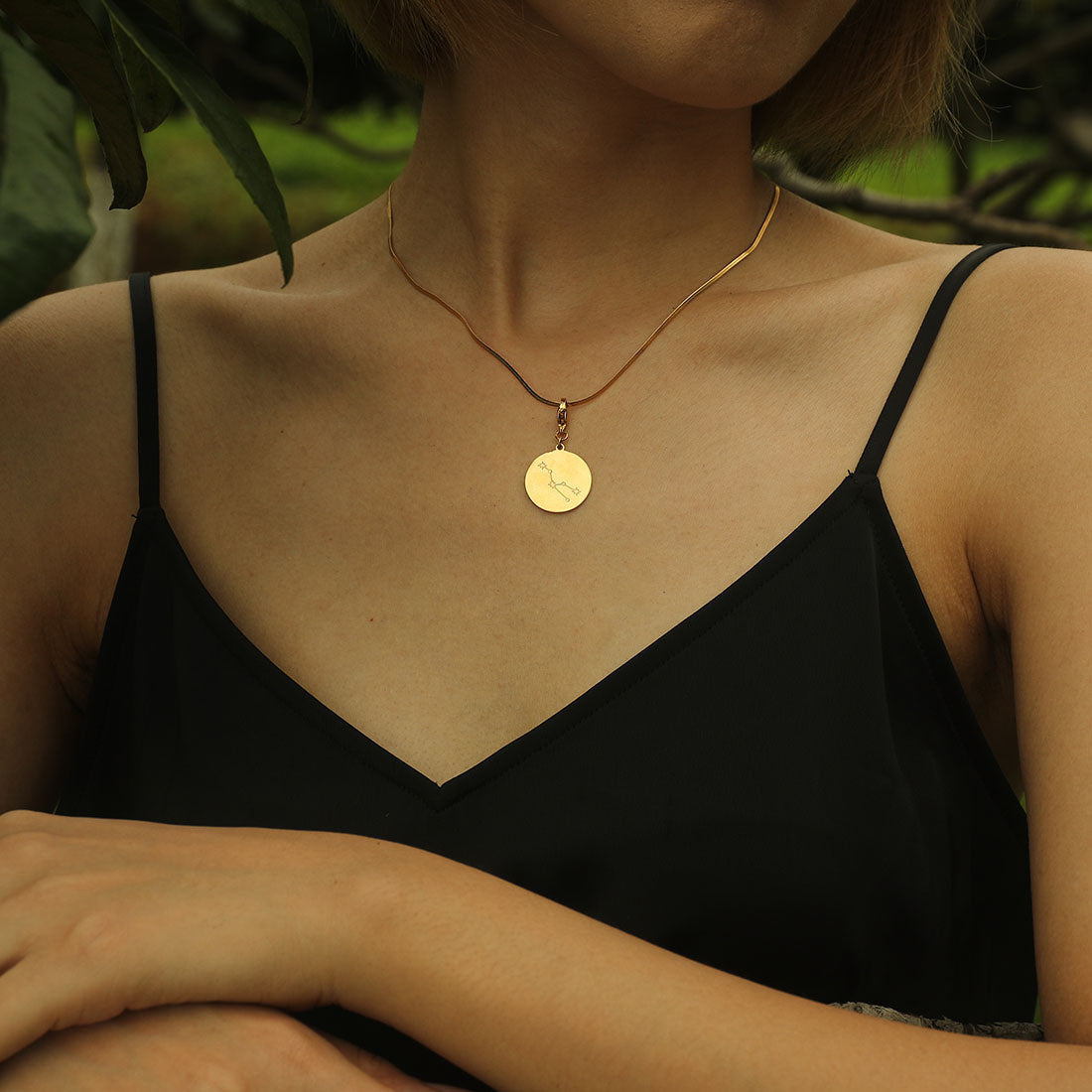 ZODIAC CONSTELLATION Double Sided Charm - Velora