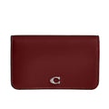 COACH Women's Slim Card Holder Dark Ruby - Velora Luxury Fashion