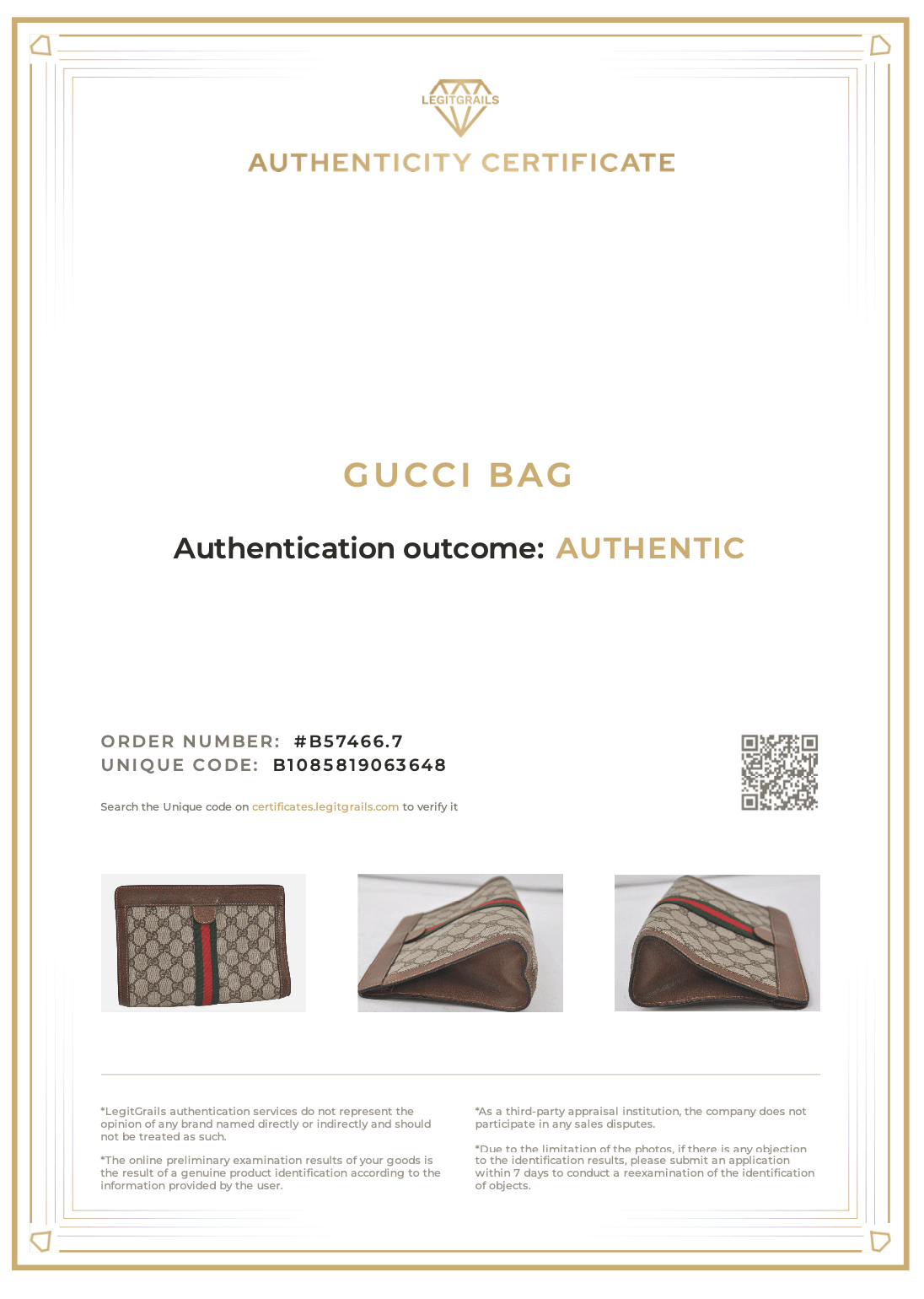 GUCCI Web Sherry Line Clutch Hand Bag Purse GG PVC Leather Brown 8044K - Velora