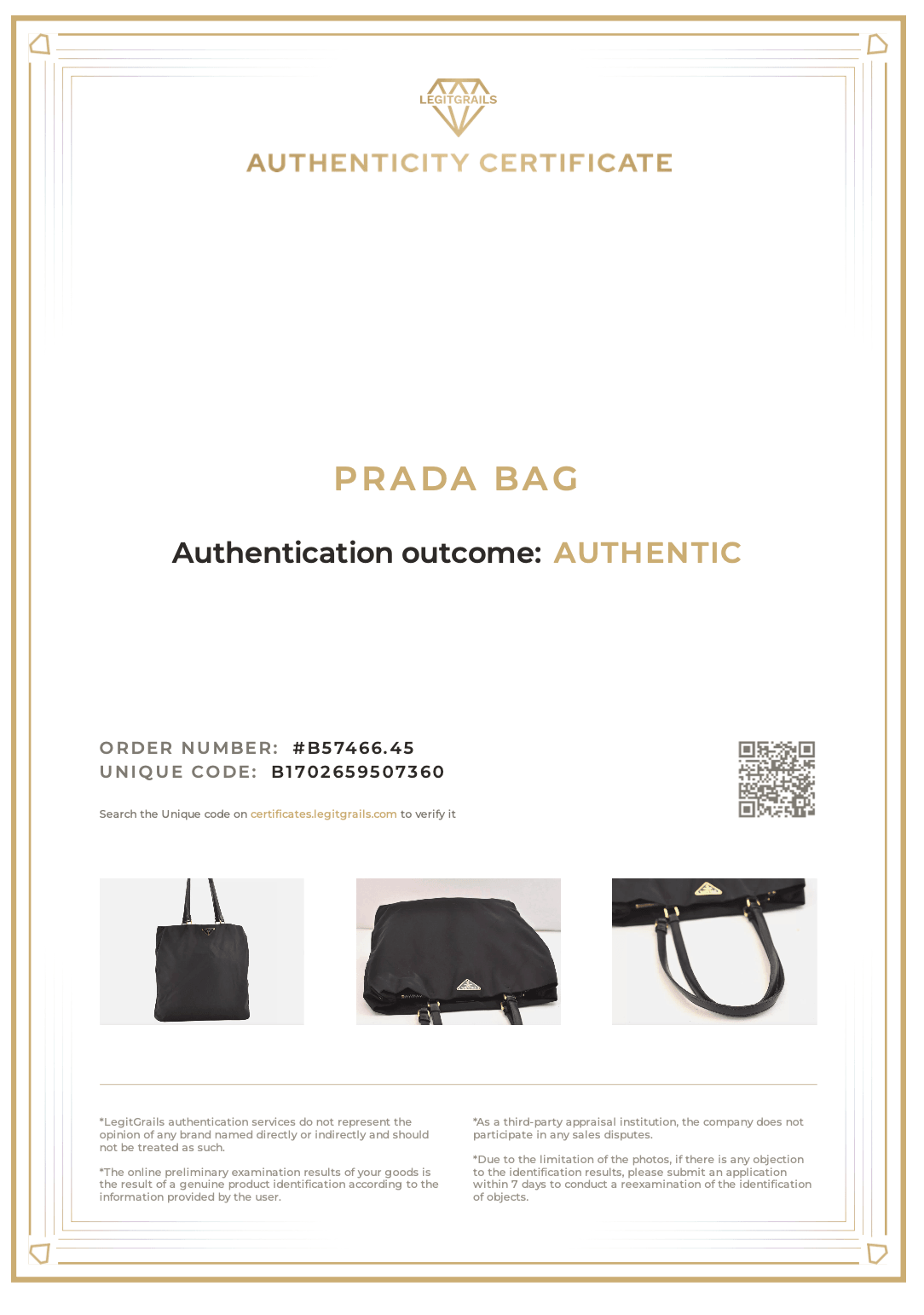 PRADA Vintage Nylon Tessuto Leather Shoulder Bag Purse Black 9107K - Velora