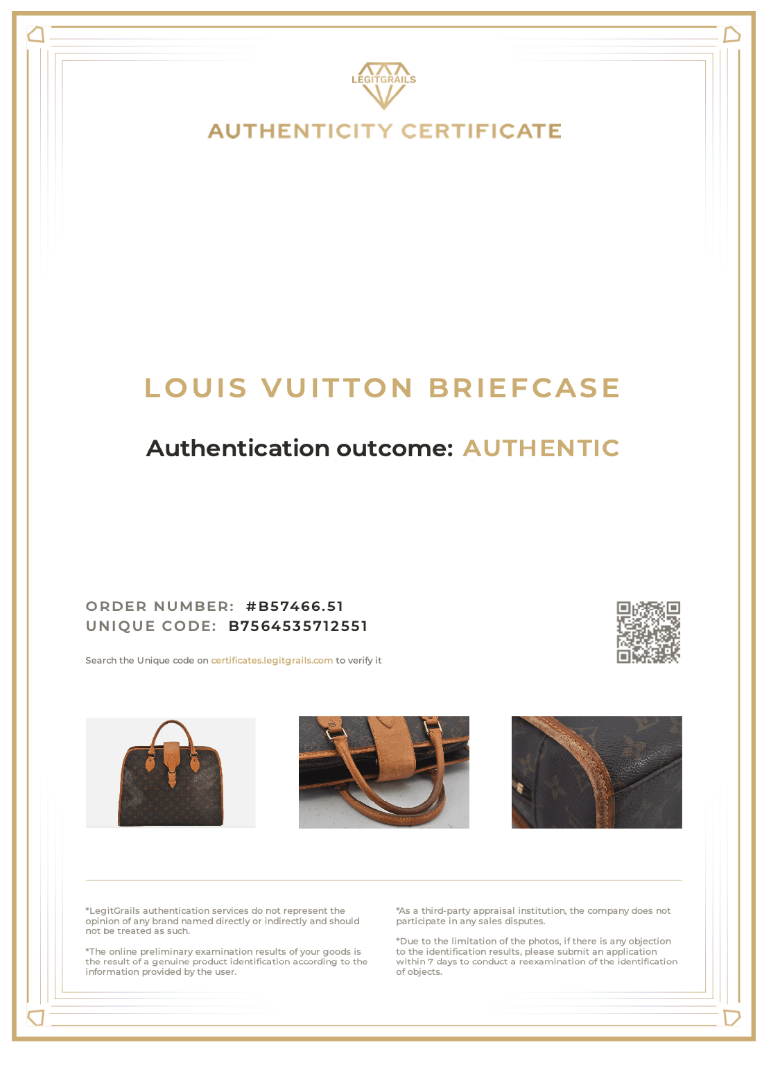 Louis Vuitton Monogram Rivoli Business Hand Bag M53380 LV 8706K - Velora