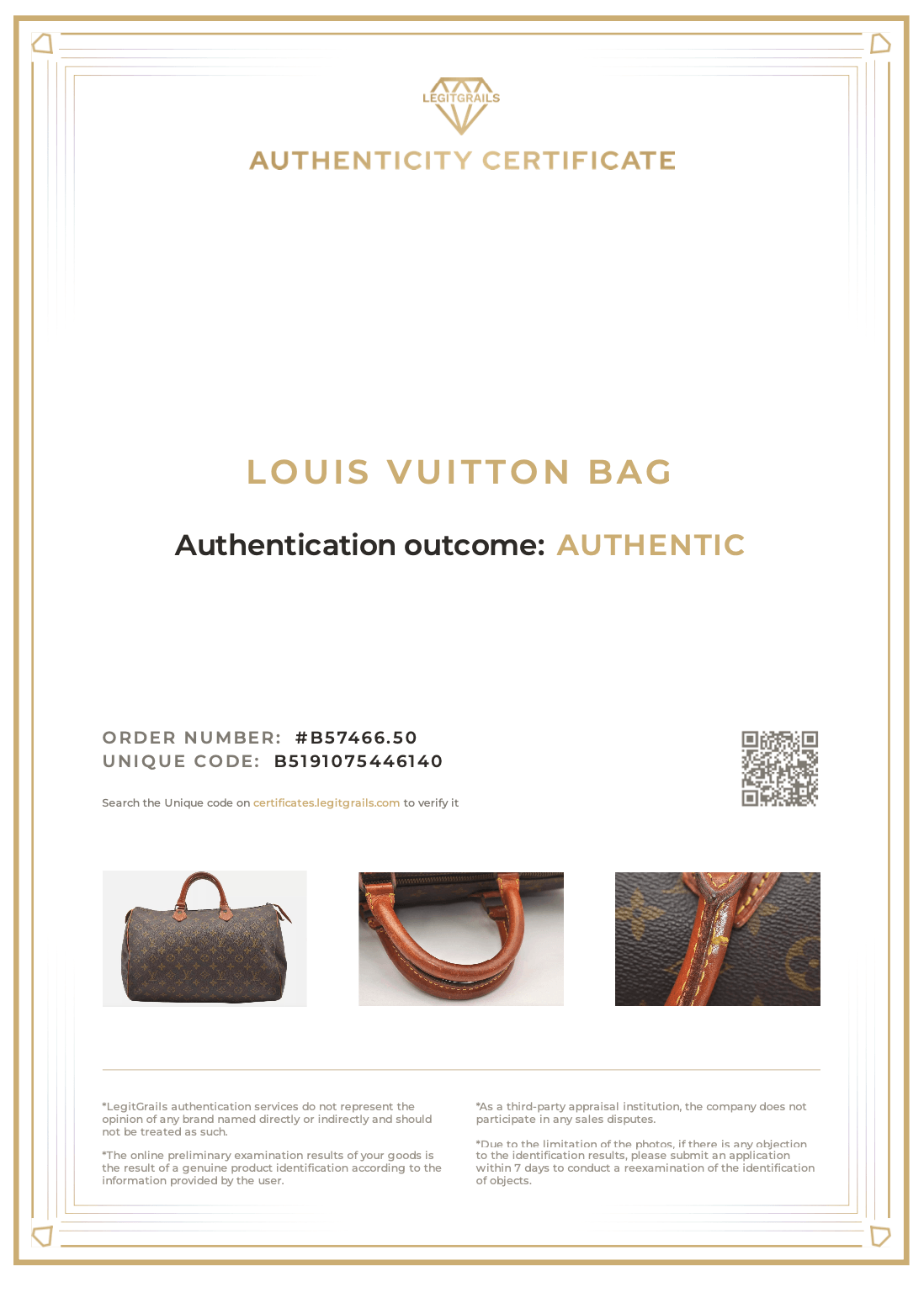 Louis Vuitton Monogram Speedy 35 Hand Boston Bag Old Model LV 7578K - Velora