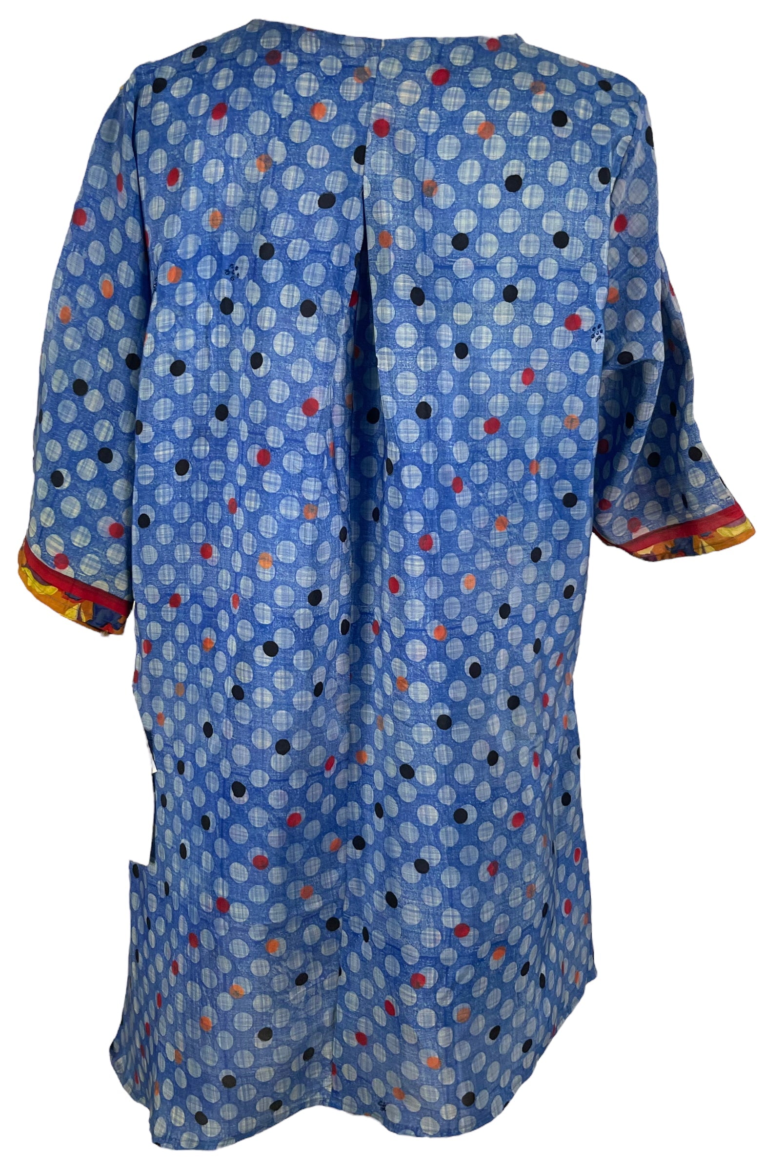 PRC6551 Avatar Pure Silk Self Pocket Tunic Dress - Velora