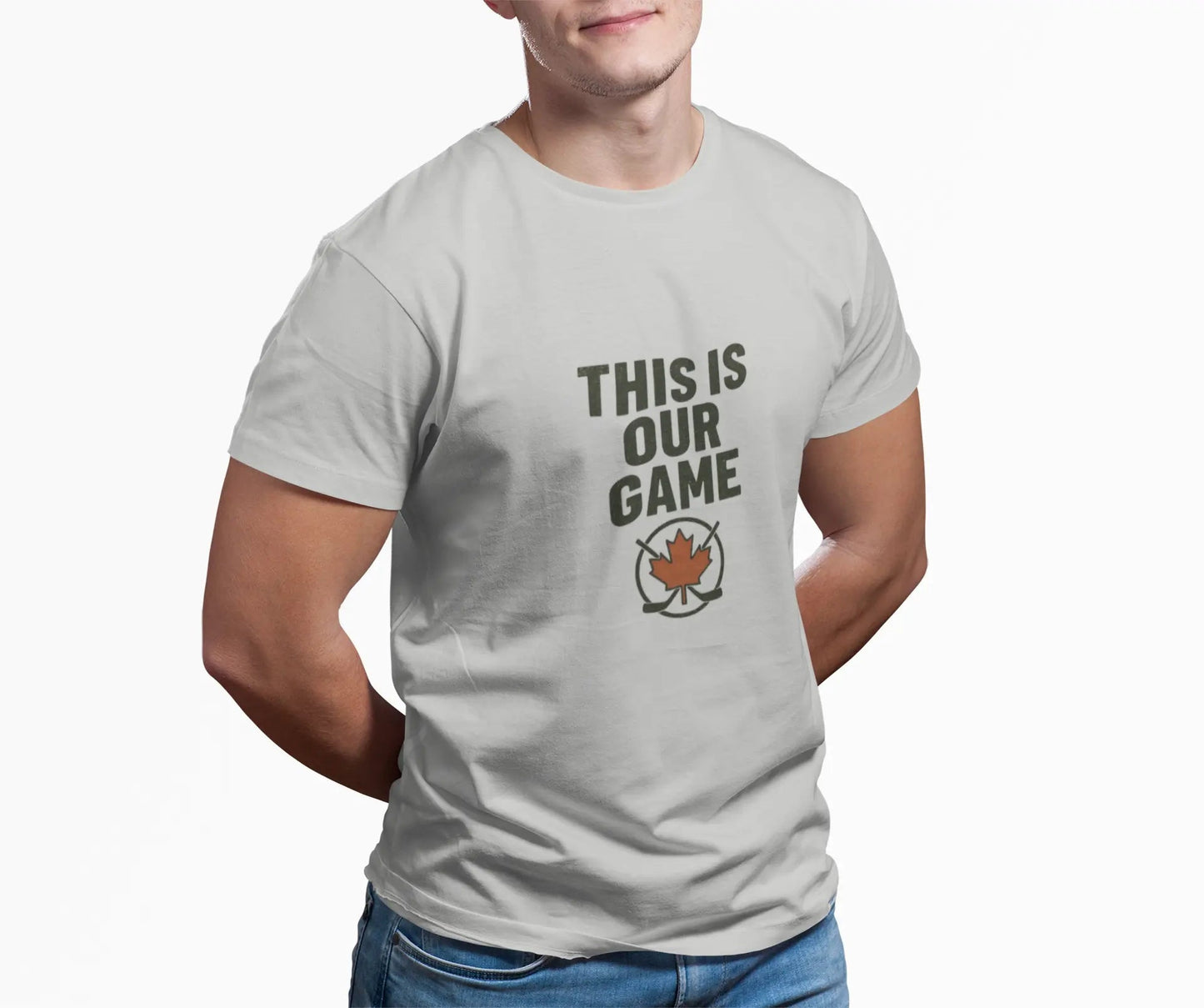 Canada Maple Leaf Hockey T-Shirt – This Is Our Game Tee - Velora Luxury Fashion