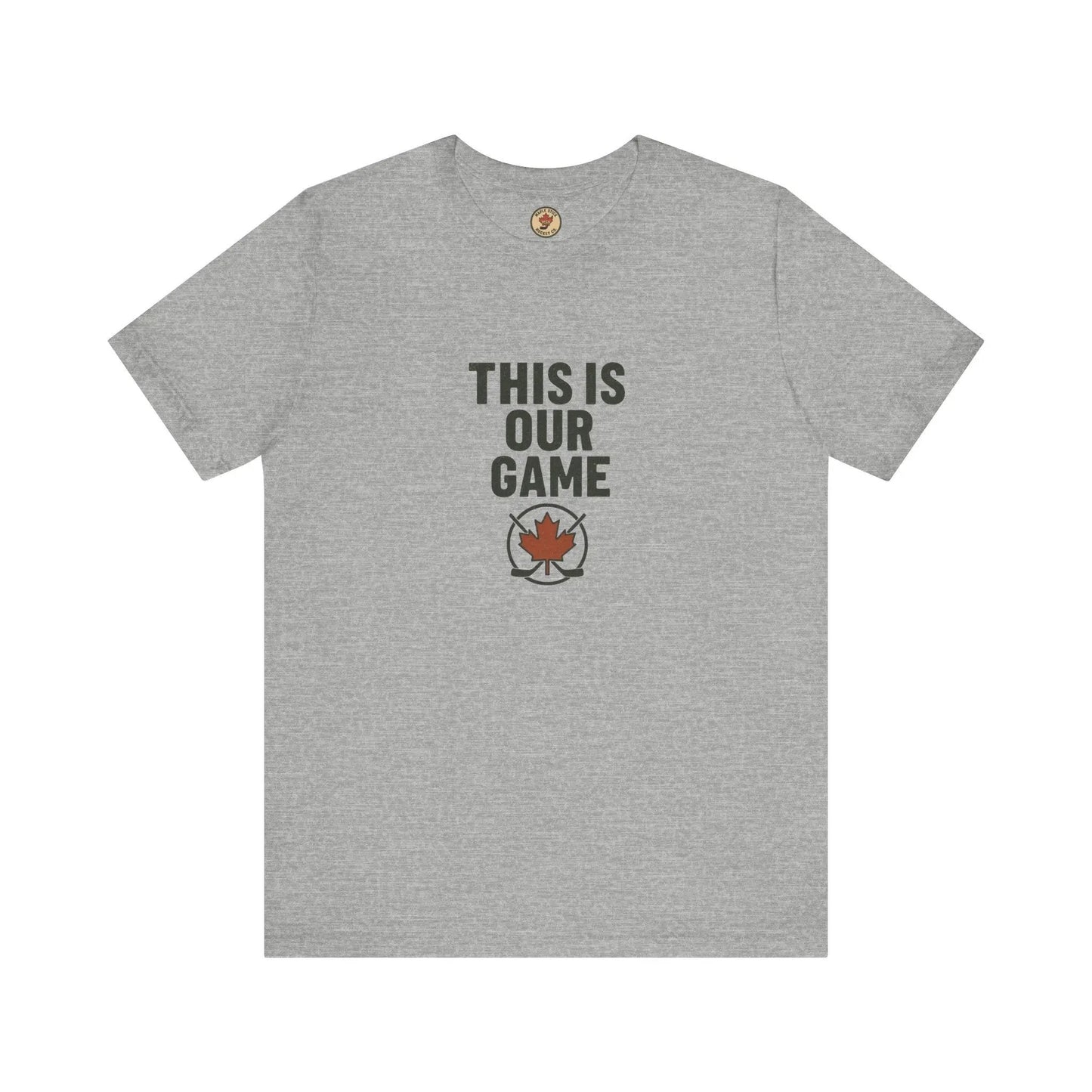 Canada Maple Leaf Hockey T-Shirt – This Is Our Game Tee - Velora Luxury Fashion