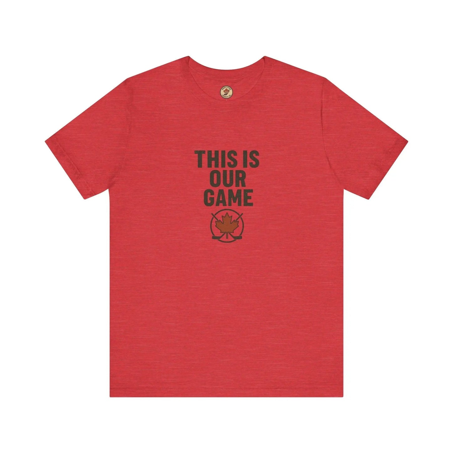 Canada Maple Leaf Hockey T-Shirt – This Is Our Game Tee - Velora Luxury Fashion