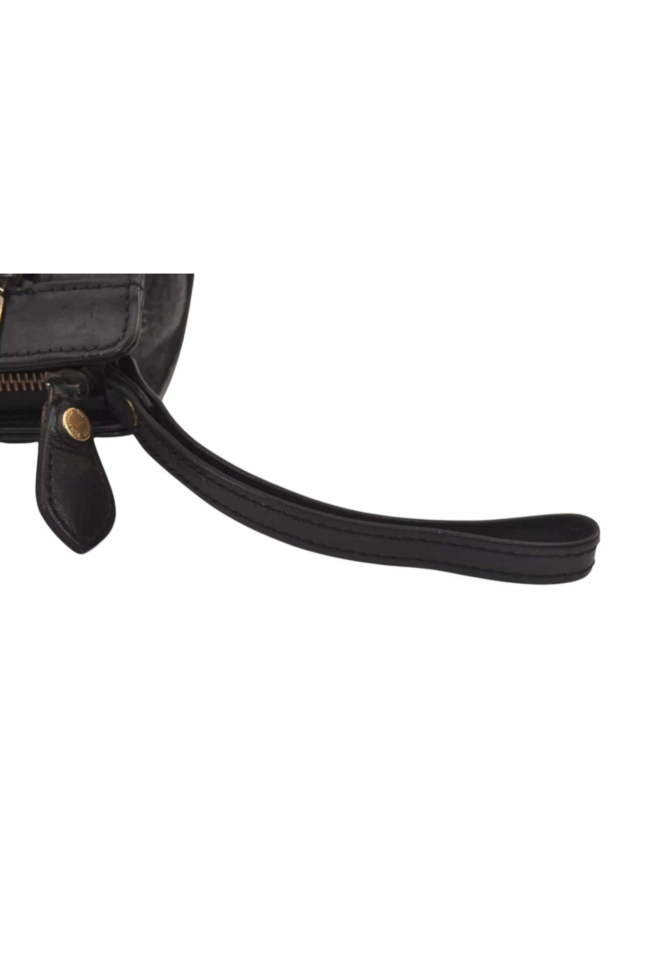 Authentic Burberrys Vintage Leather Clutch Hand Bag Purse Black 6538L - Velora