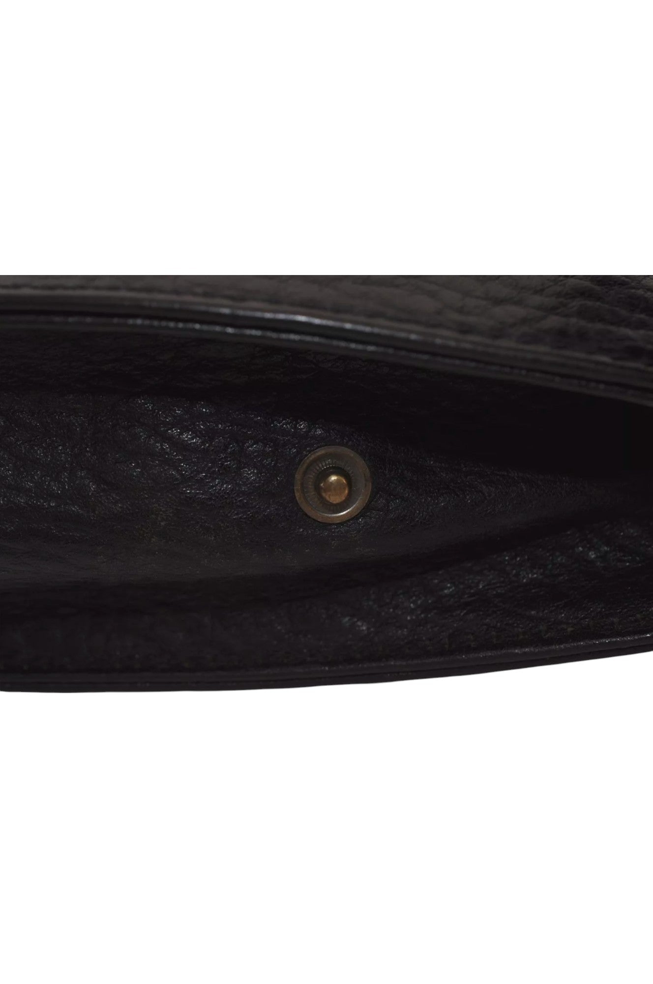 Authentic Burberrys Vintage Leather Clutch Hand Bag Purse Black 6538L - Velora