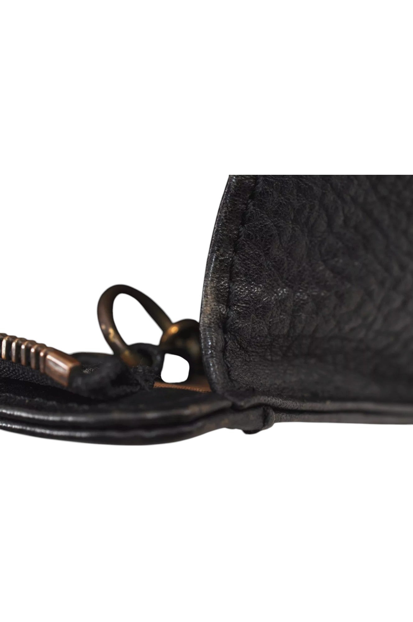 Authentic Burberrys Vintage Leather Clutch Hand Bag Purse Black 6538L - Velora