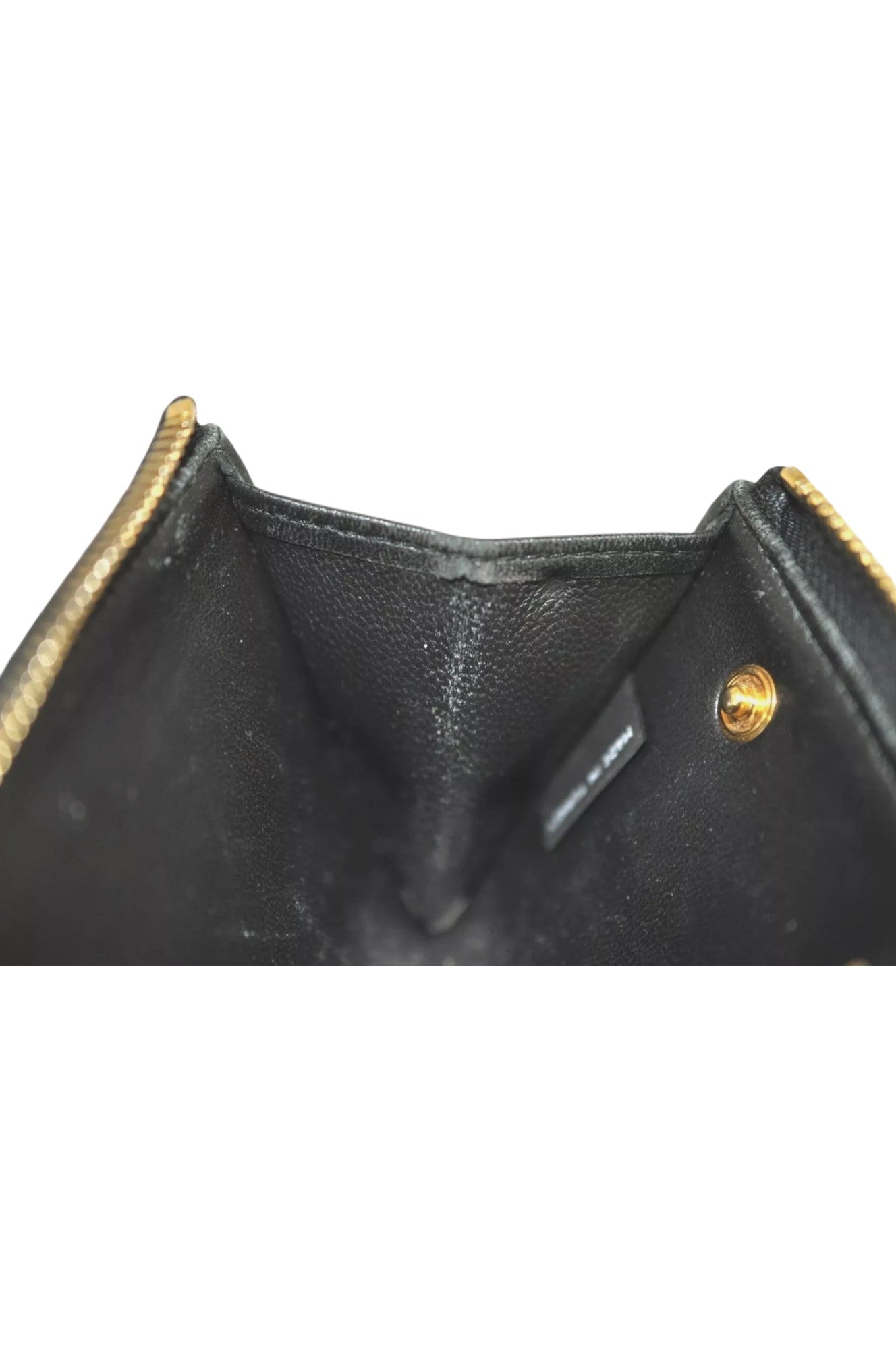 Authentic MIU MIU Vintage Matelasse Leather Coin Case Purse Black 8330L - Velora