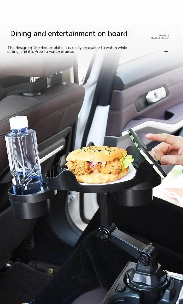 Car Small Dining Plate Dining Tray Foldable Cup Holder - Velora