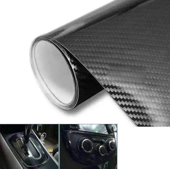 Car Styling Glossy Black 5D Carbon Fiber Vinyl film Car Wrap - Velora
