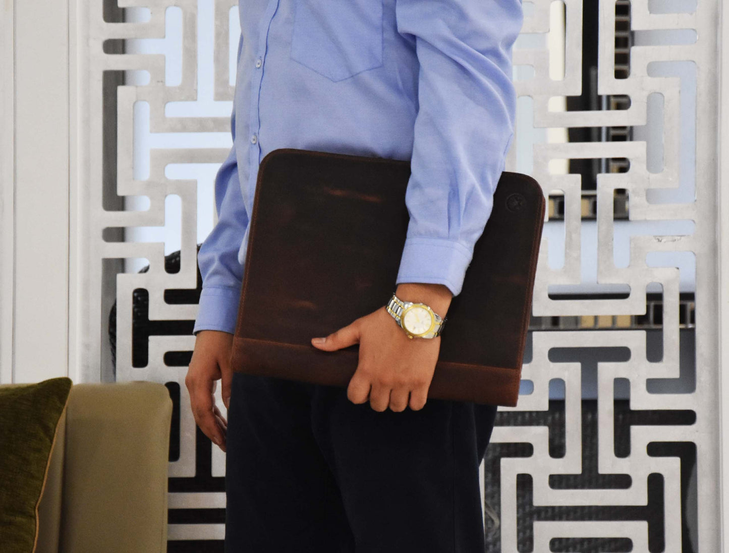 Caraquet Leather Travel Organizer -  Walnut Brown - Velora Luxury Fashion