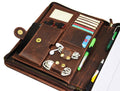 Caraquet Leather Travel Organizer -  Walnut Brown - Velora Luxury Fashion