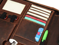 Caraquet Leather Travel Organizer -  Walnut Brown - Velora Luxury Fashion