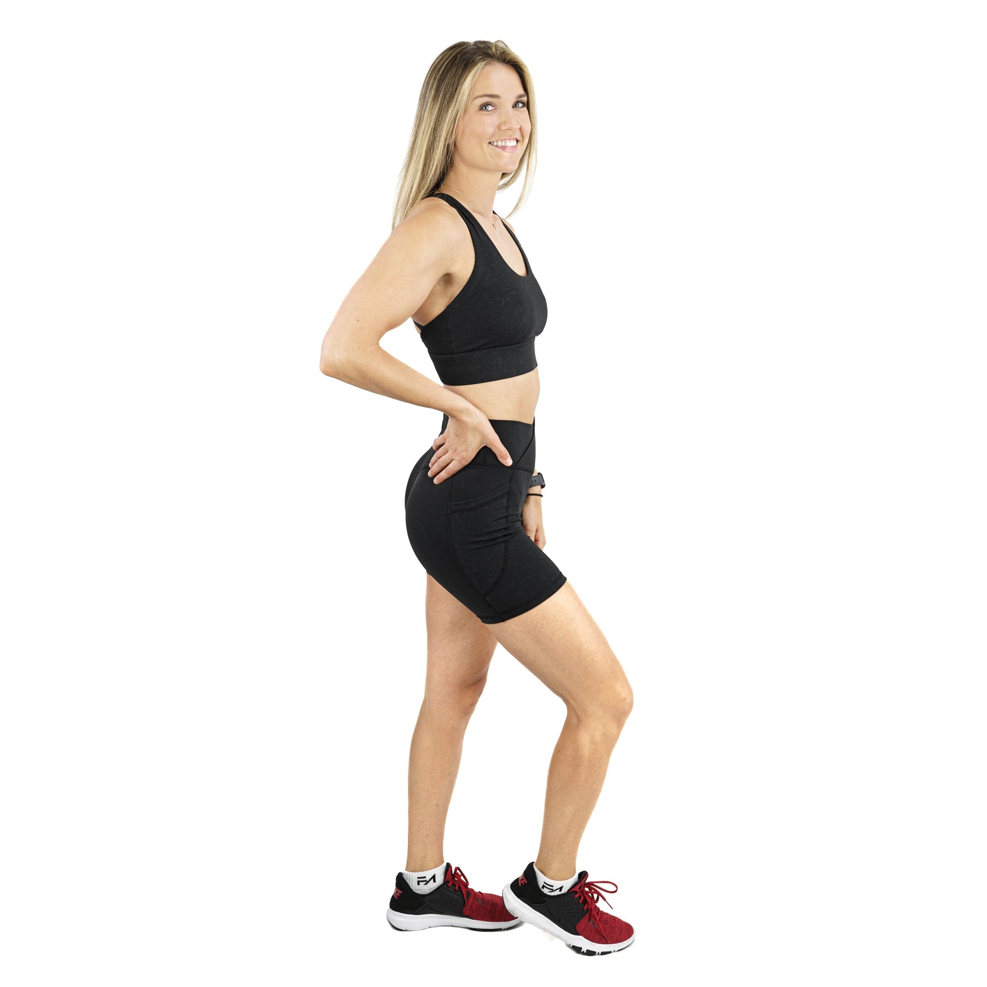 Carbon Sports Bra Onyx (V2) - Velora