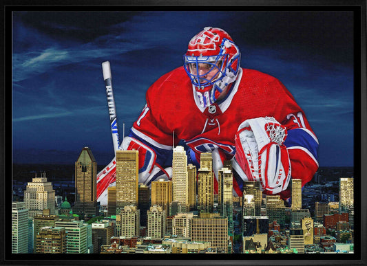 Carey Price 20x29 Framed Canvas Canadiens Skyline - Velora Luxury Fashion