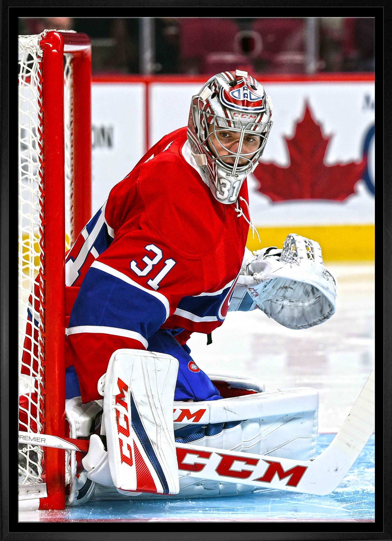 Carey Price Unsigned 20x29 Framed Canvas Action "Protecting the Net" - Velora Luxury Fashion