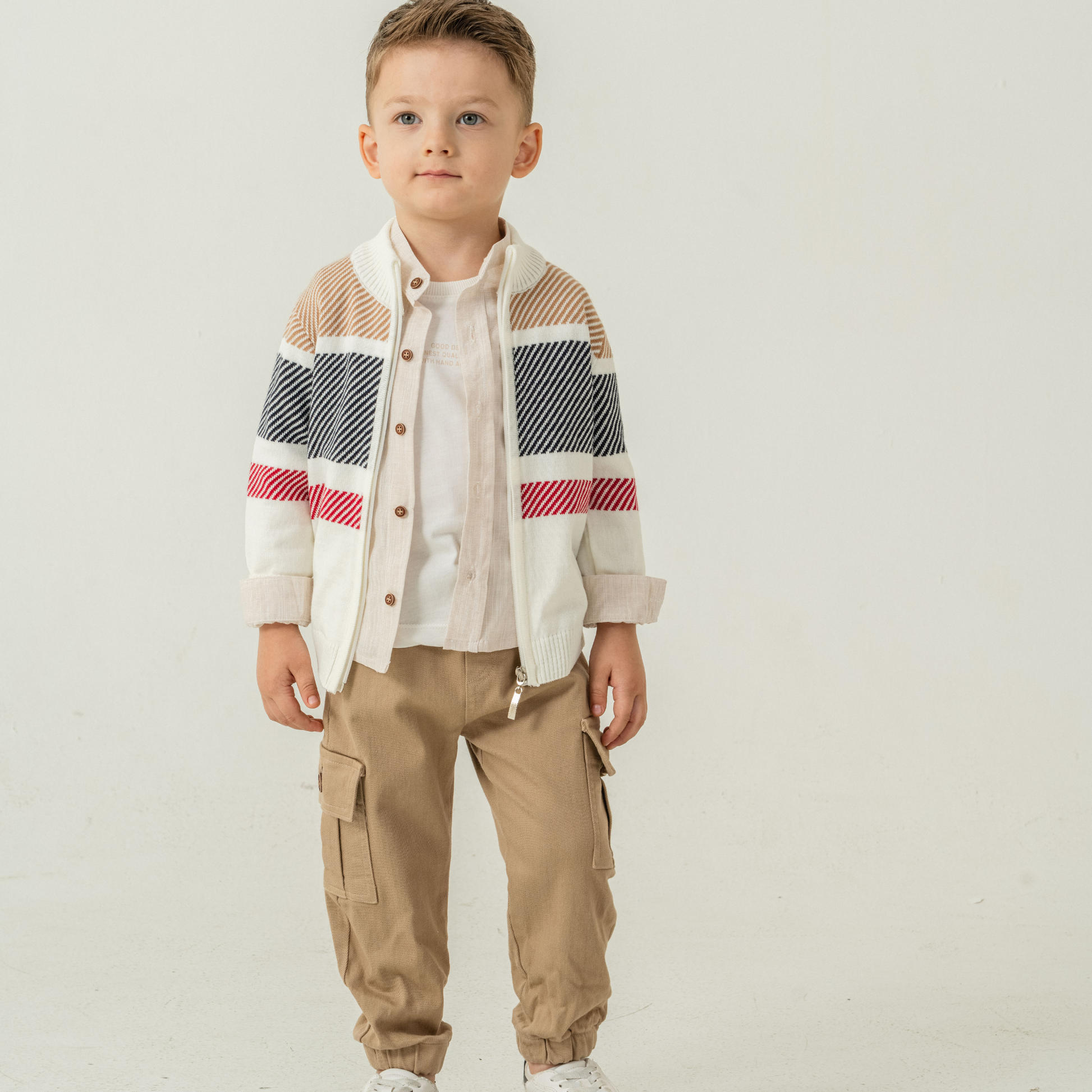 Cargo Style 4PC Sweater Set - Velora Luxury Fashion