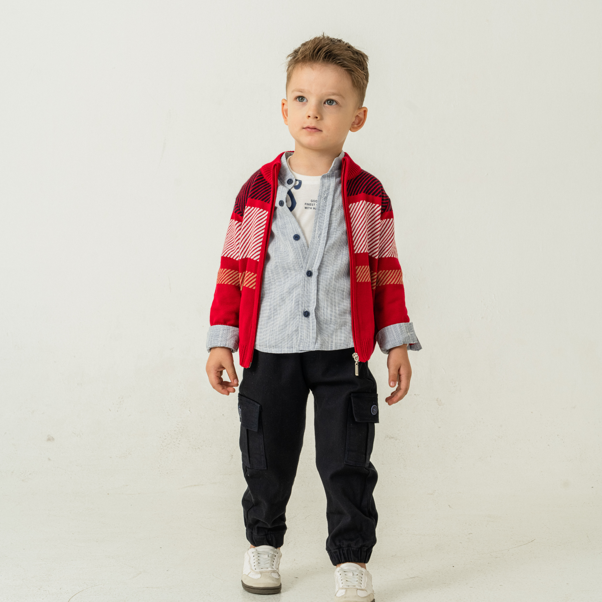 Cargo Style 4PC Sweater Set - Velora Luxury Fashion