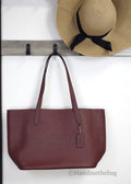 Carmen Wine Leather Shoulder Tote - Velora Luxury Fashion