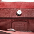 Carmen Wine Leather Shoulder Tote - Velora Luxury Fashion