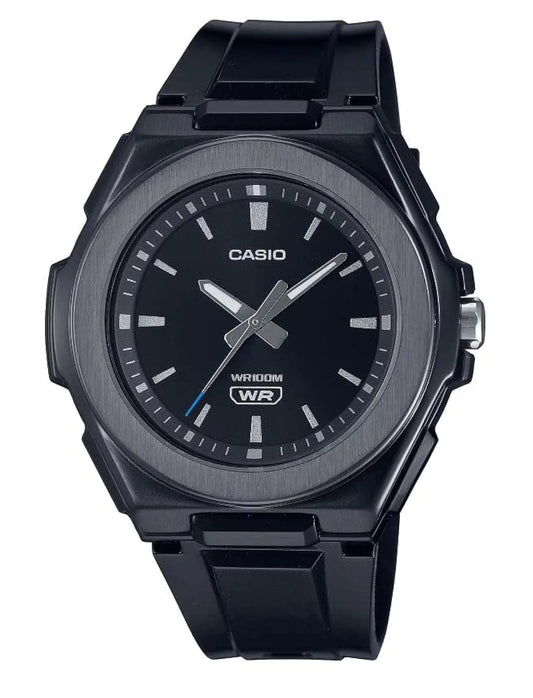 Casio Classic Analog Stainless Steel Bezel Black Resin Band Mens Watch LWA300HB-1EV - Velora Luxury Fashion