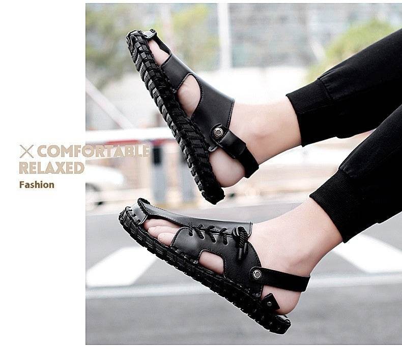 Casual And Fashionable Outdoor Men's Leather Sandals EX-STOCK Canada