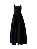 Casual Scoop Neck Cami Dress - Velora Luxury Fashion