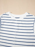 Casual Striped Tank and Wide Leg Pants 2pcs Set - Velora Luxury Fashion