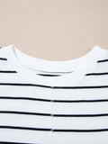 Casual Striped Tank and Wide Leg Pants 2pcs Set - Velora Luxury Fashion