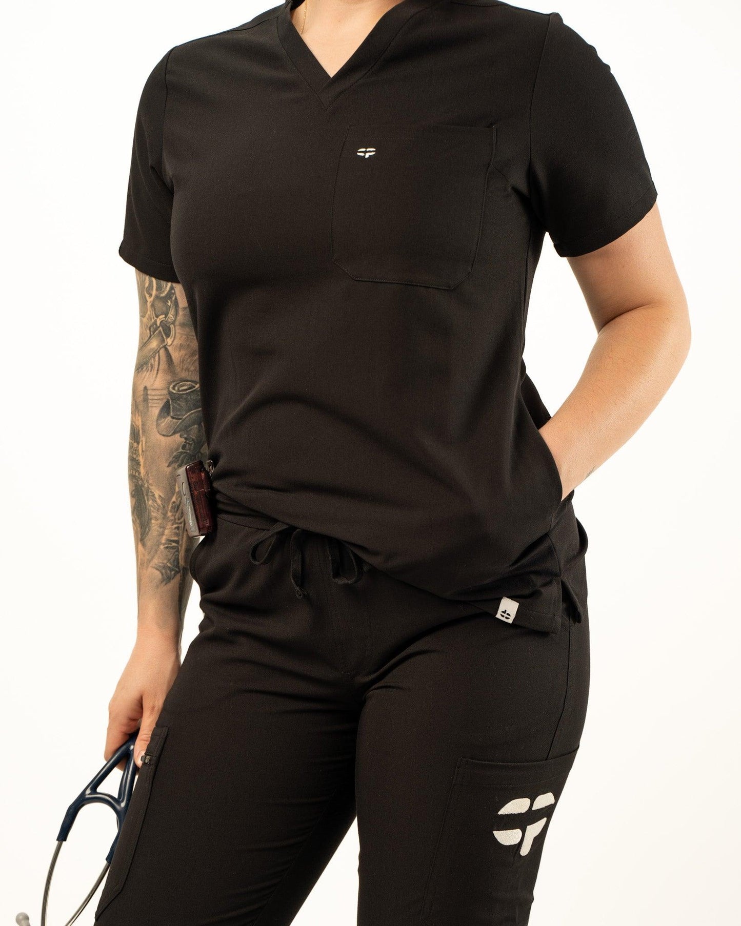 Catherina -Haut d'uniforme trois poches - Velora Luxury Fashion