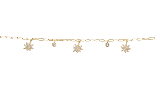 18K GOLD CHARMED BRACELET