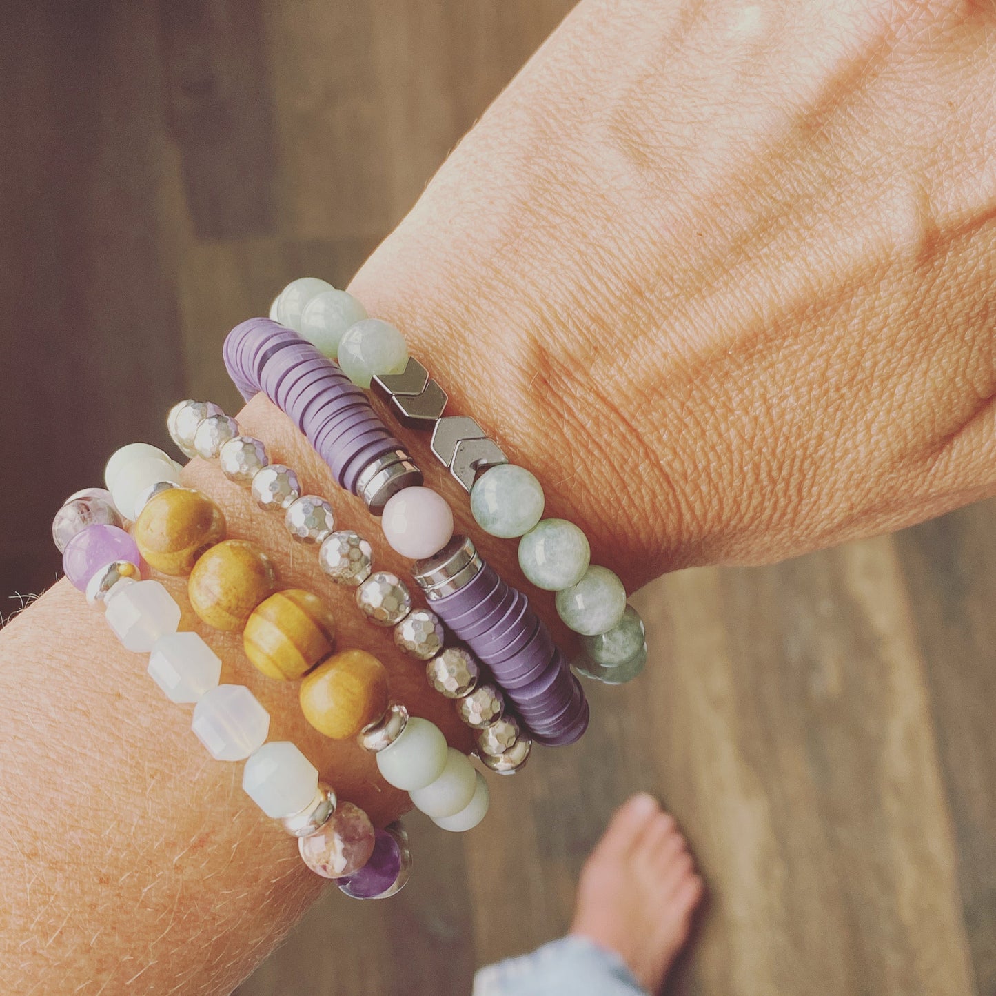 Chevron Amethyst Bracelet - Velora Luxury Fashion